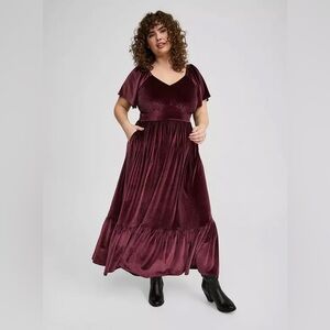 Torrid velvet Maxi Dress